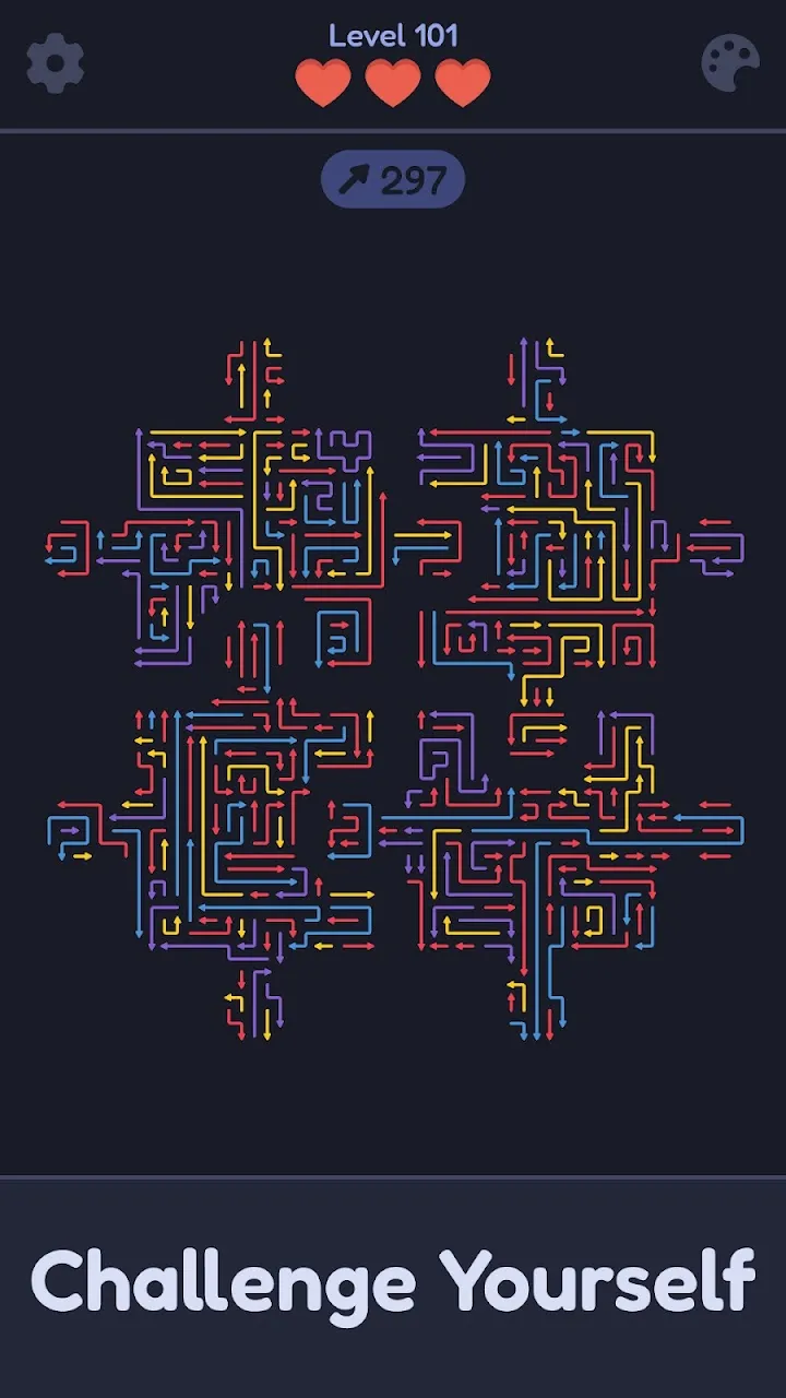 Maze Escape papildomas ekrano vaizdas su labirintu